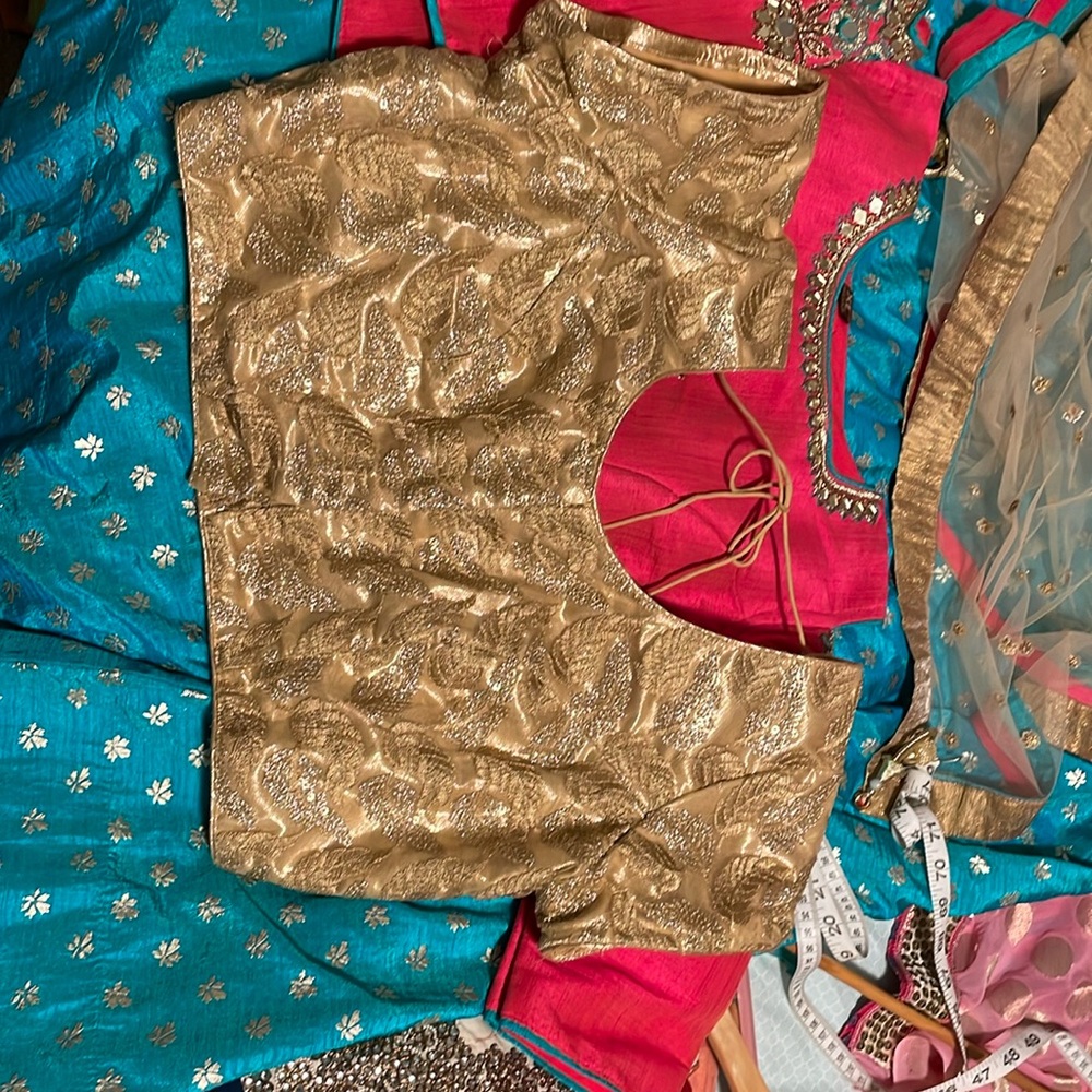 XL gold blouse for saree